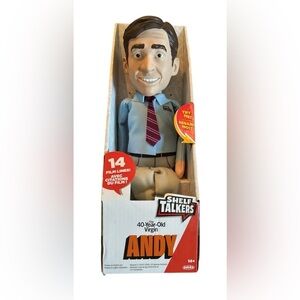 Shelf Talkers 40 Year Old Vigin ANDY Talking 14 Film Lines Steve Carell Novelty